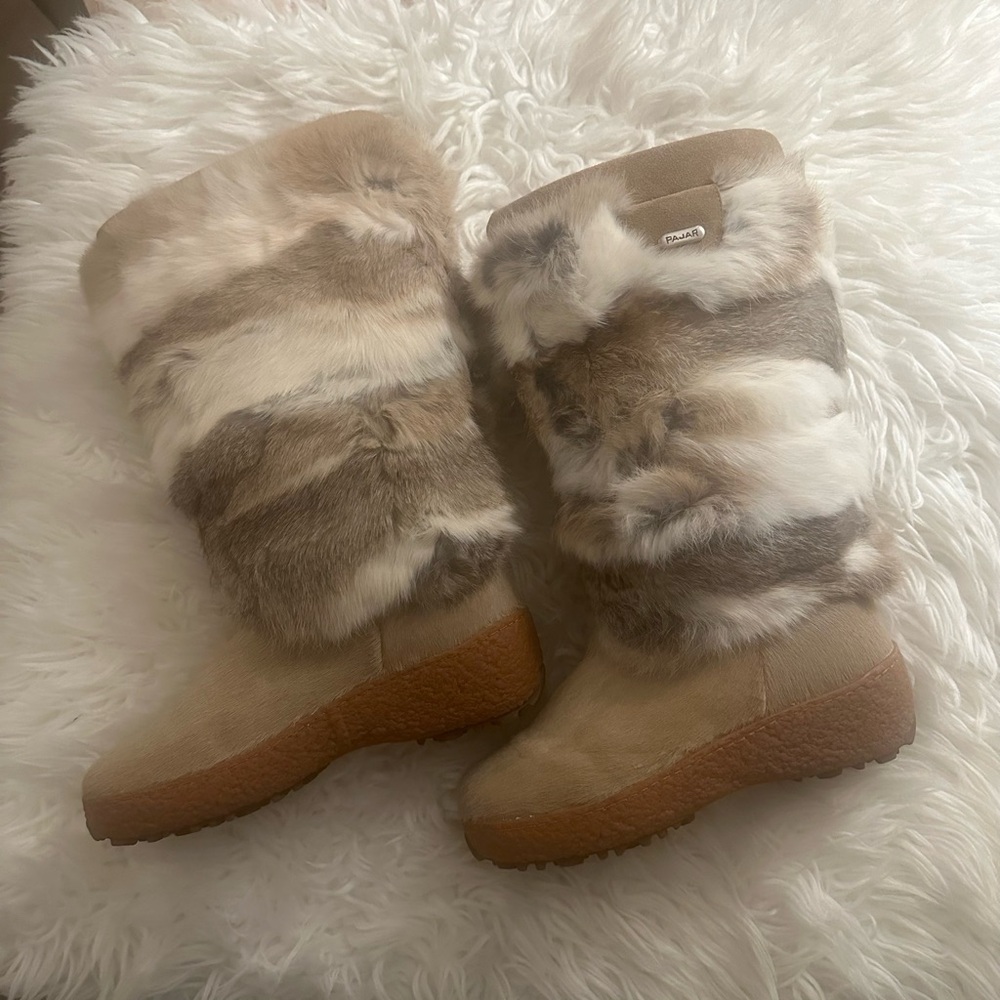 Pajar Canada Rabbit Fur Winter Boots - Picture 2 of 7